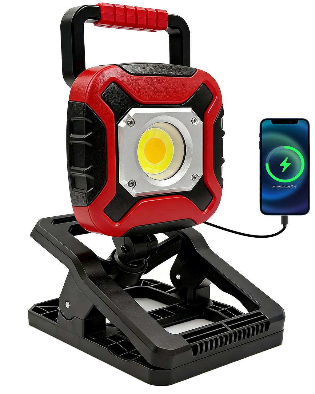 JumJam Rechargeable Work Light, Magnetic Rechargeable Lamp Battery Powered