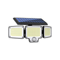 JumJam Security Lights Outdoor Motion Sensor, Solar Flood Lights Outdoor, 275 LED, 3 Adjustable Heads, Type-C Charging, Waterproof Wirless Solar Lights Outdooor Garden for Porch Driveway Patio