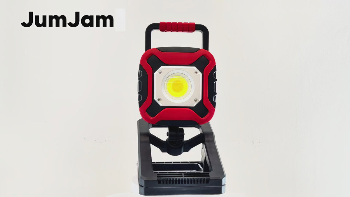JumJam Rechargeable Work Light, Magnetic Rechargeable Lamp Battery Powered